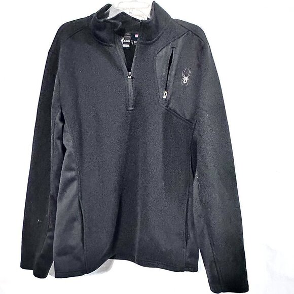 Spyder Other - SPYDER Long Sleeve Zip Up Zipper Black Pullover Size XL Extra Large